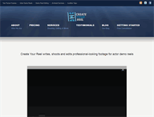 Tablet Screenshot of createyourreel.com